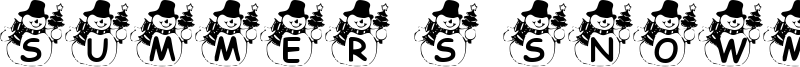 Summer's Snowman Font