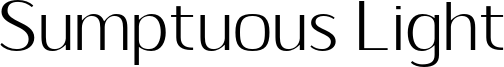 Sumptuous Light Font