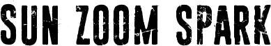 Sun zoom spark Font