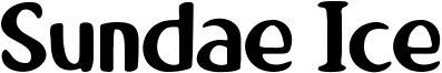 Sundae Ice Font