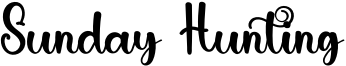 Sunday Hunting Font