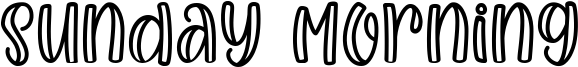 Sunday Morning Font
