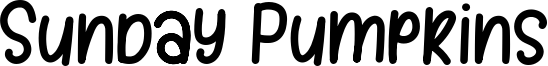 Sunday Pumpkins Font