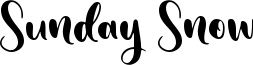 Sunday Snow Font