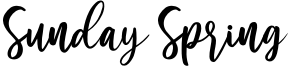 Sunday Spring Font