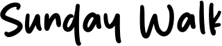 Sunday Walk Font