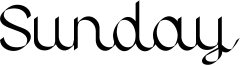 Sunday Font