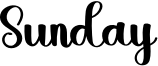 Sunday Font