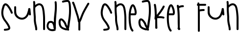 Sunday Sneaker Fun Font