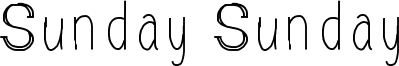 Sunday Sunday Font