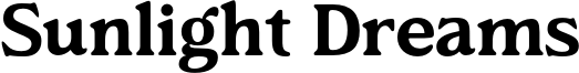 Sunlight Dreams Font
