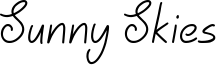 Sunny Skies Font