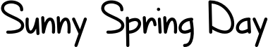 Sunny Spring Day - OTF.otf
