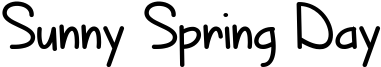 Sunny Spring Day Font