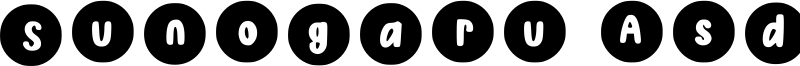 Sunogaru Asdonuts Font
