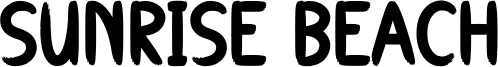 Sunrise Beach Font