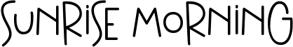 Sunrise Morning Font