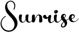Sunrise Font