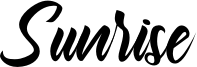 Sunrise Font