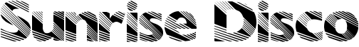 Sunrise Disco Font