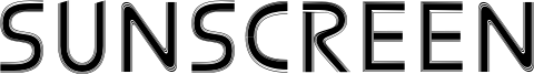 Sunscreen Font