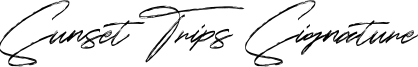 Sunset Trips Signature Font