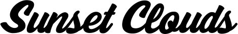 Sunset Clouds Font