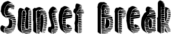 Sunset Break Font