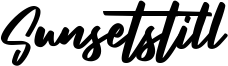Sunsetstill Font