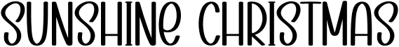 Sunshine Christmas Font