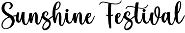 Sunshine Festival Font
