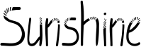 Sunshine Font