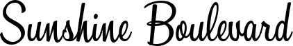 Sunshine Boulevard Font