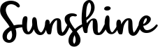 Sunshine Font