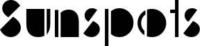 Sunspots Font