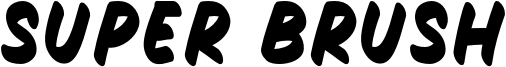 Super Brush Font