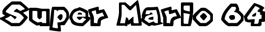 Super Mario 64 Font