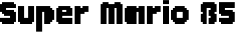 Super Mario 85 Font