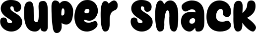 Super Snack Font