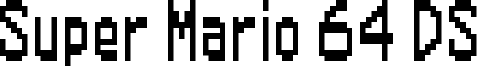 Super Mario 64 DS Font