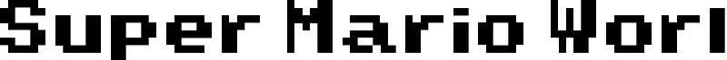 Super Mario World Font