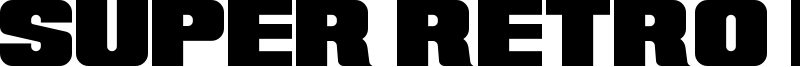 Super Retro M54 Font