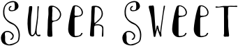 Super Sweet Font