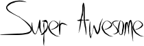 Super Awesome Font