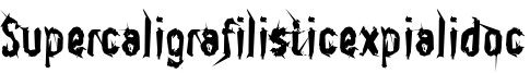 Supercaligrafilisticexpialidoc Font