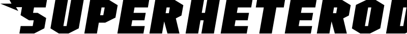 Superheterodyne Font