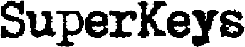 SuperKeys Font