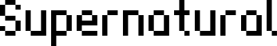 Supernatural Font