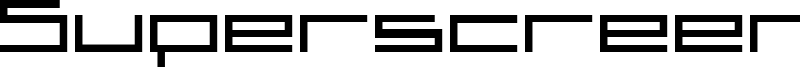 Superscreen Font