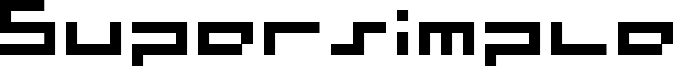 Supersimple Font